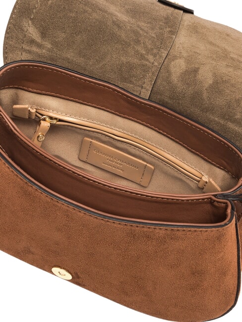 HELENA ROUND Leather shoulder bag cognac - Women&rsquo;s Bags
