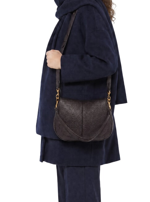HELENA ROUND Leather shoulder bag, with shoulder strap expressed - Women&rsquo;s Bags