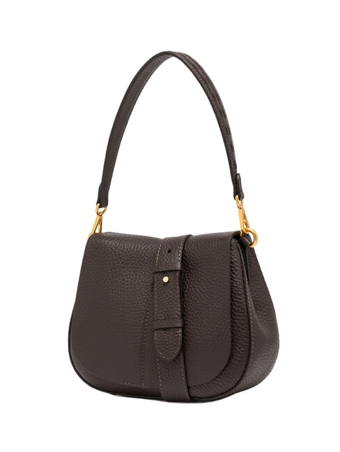 HELENA ROUND Leather shoulder bag, with shoulder strap expressed - Women&rsquo;s Bags
