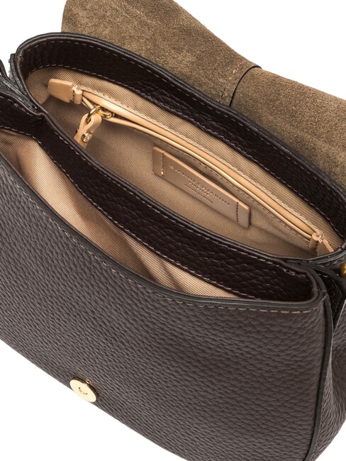 HELENA ROUND Leather shoulder bag, with shoulder strap expressed - Women&rsquo;s Bags