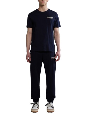 S-KASBA Short-sleeved T-shirt, pure cotton blu marine - T-shirt