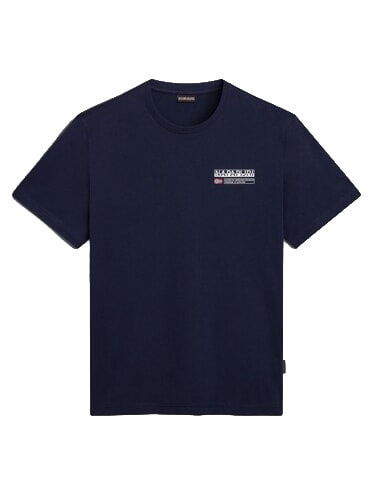 S-KASBA Short-sleeved T-shirt, pure cotton blu marine - T-shirt