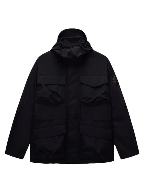 A-RIVALTO FIELD Hooded jacket black beauty - Men's Jackets