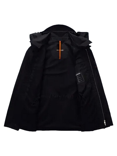 A-RIVALTO FIELD Hooded jacket black beauty - Men's Jackets