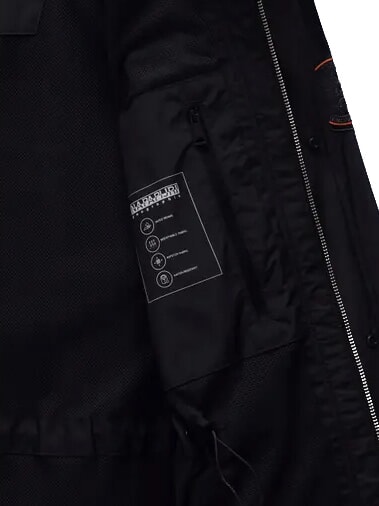 A-RIVALTO FIELD Hooded jacket black beauty - Men's Jackets