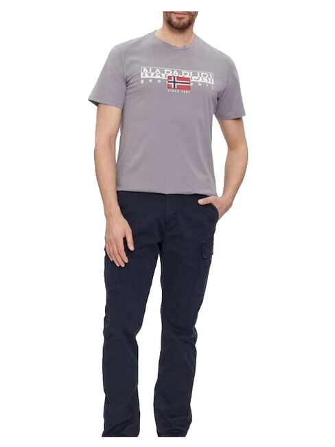 S-AYLMER Cotton T-Shirt shark skin - T-shirt