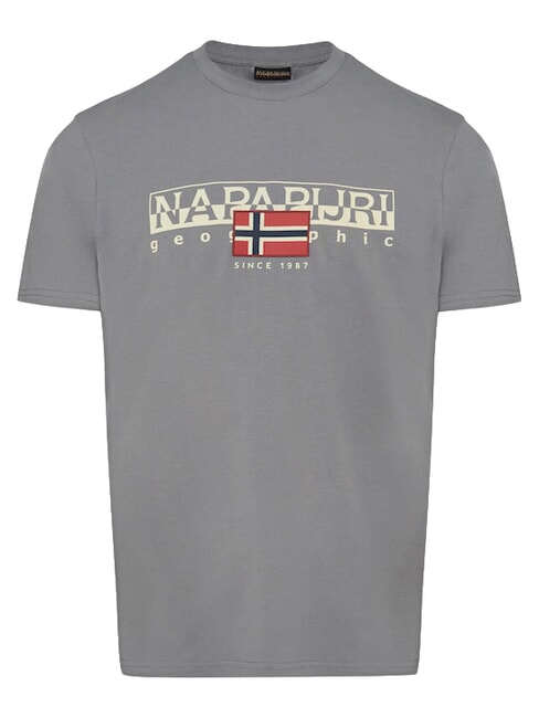 S-AYLMER Cotton T-Shirt shark skin - T-shirt