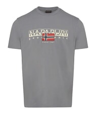 NAPAPIJRI S-AYLMER Cotton T-Shirt shark skin - T-shirt - 4