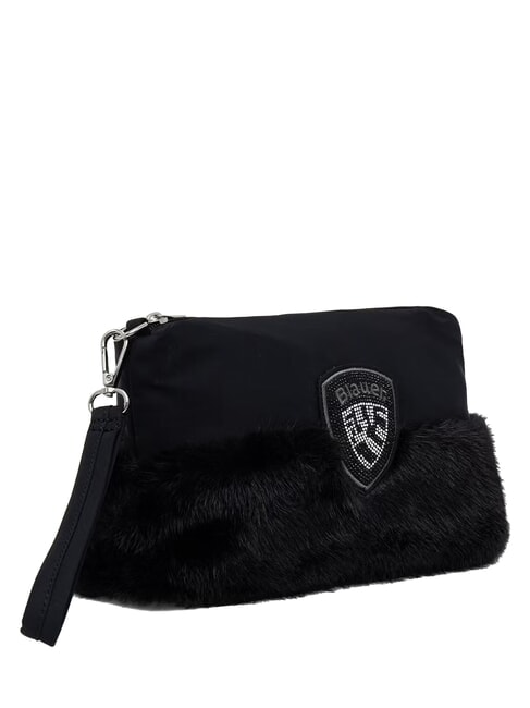 PADDED Clutch bag with cuff BLACK - Women&rsquo;s Bags