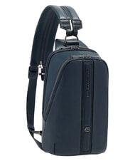 PIQUADRO VICTOR Leather One-Shoulder Backpack blue - Laptop backpacks - 3