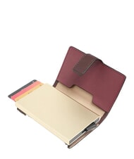 PIQUADRO CIRCLE Leather card holder burgundy/pink - Men&rsquo;s Wallets - 2