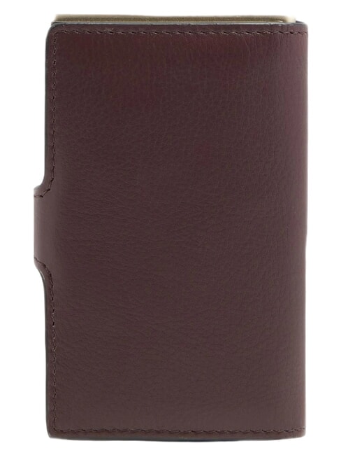 CIRCLE Leather card holder burgundy/pink - Men&rsquo;s Wallets