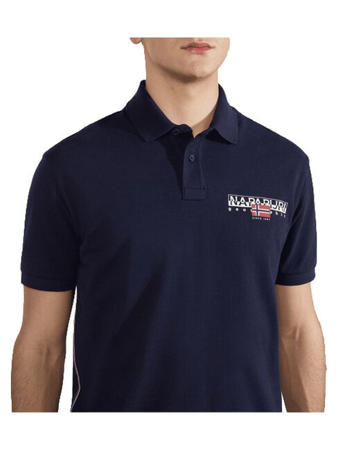 E-AYLMER Short-sleeved polo shirt blu marine - Polo shirt