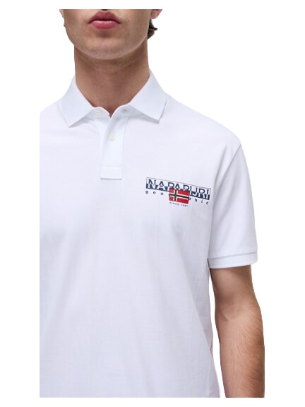 E-AYLMER Short-sleeved polo shirt BLACK - Polo shirt