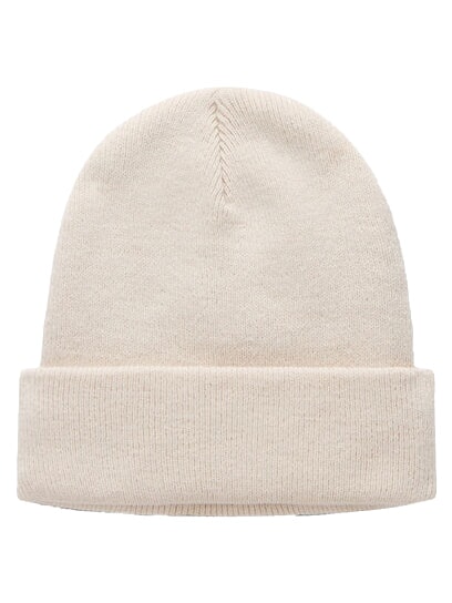 F-MONTEPIANA Cuffed hat beige dimity - Hats