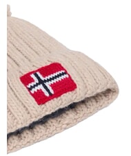 NAPAPIJRI F-SEMIURY Cuffed hat beige dimity - Hats - 3