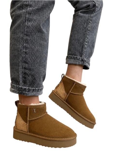 GEO Leather ankle boots NATURAL - Women&rsquo;s shoes