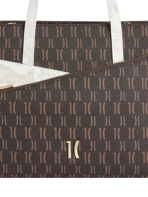 HIGH MONOGRAM GEO Handbag with shoulder strap chocolate - Women&rsquo;s Bags