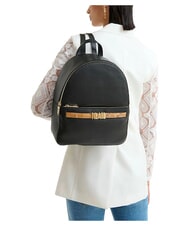 ALVIERO MARTINI PRIMA CLASSE CHIC SOUL Backpack with front pocket, in leather Black - Women&rsquo;s Bags - 2
