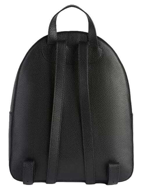 CHIC SOUL Backpack with front pocket, in leather Black - Women&rsquo;s Bags