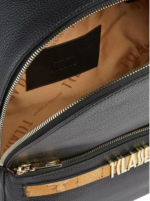 CHIC SOUL Backpack with front pocket, in leather Black - Women&rsquo;s Bags
