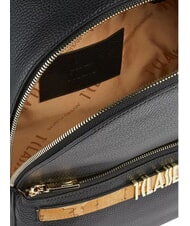 ALVIERO MARTINI PRIMA CLASSE CHIC SOUL Backpack with front pocket, in leather Black - Women&rsquo;s Bags - 4