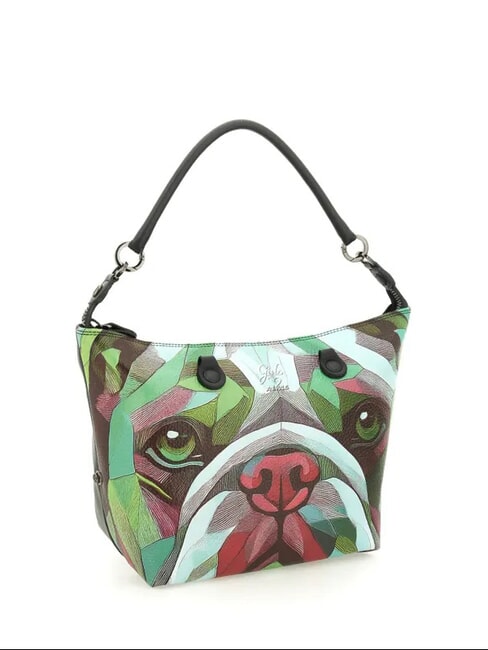 G3 PLUS Medium shopping bag, convertible green bulldog - Women&rsquo;s Bags