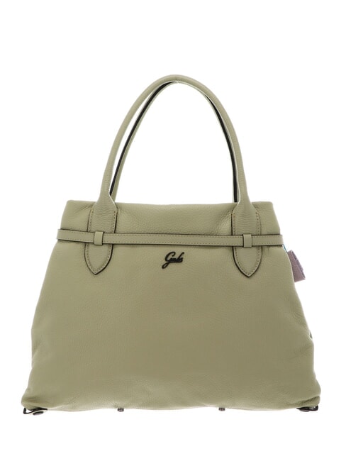 ELIF Medium leather clutch bag with shoulder strap celadon - Women&rsquo;s Bags