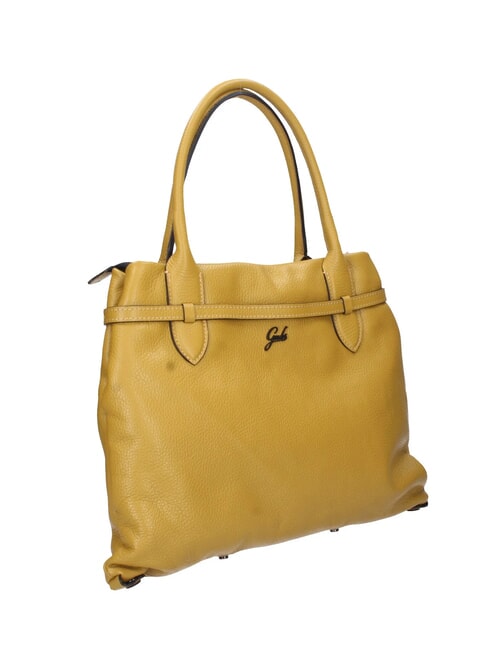 ELIF Medium leather clutch bag with shoulder strap honey - Women&rsquo;s Bags