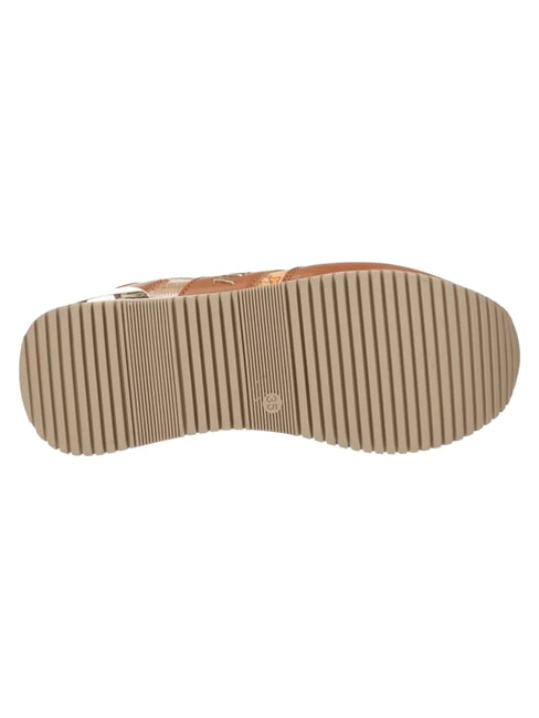 GEO JR Side logo platform sneakers Leather / Geo Beige - Women&rsquo;s shoes