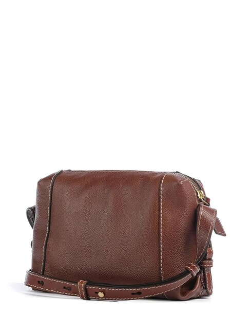 GEMMA Mini shoulder bag, in leather BROWN - Women&rsquo;s Bags