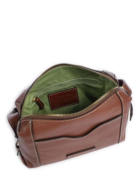 GEMMA Mini shoulder bag, in leather BROWN - Women&rsquo;s Bags