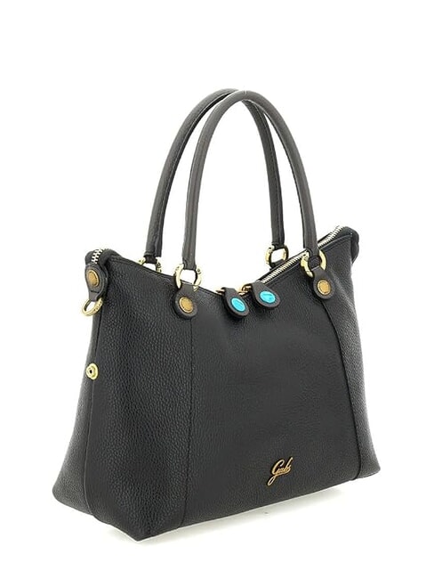 THAMARA PLUS Medium shoulder bag, in leather black/lava - Women&rsquo;s Bags
