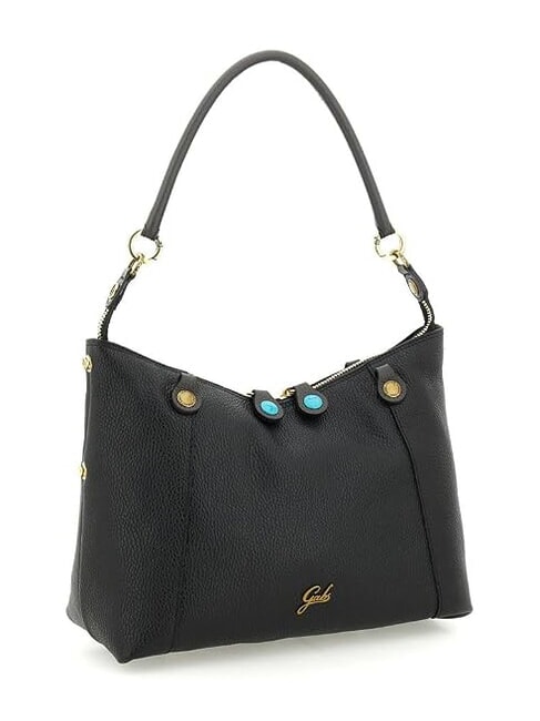 THAMARA PLUS Medium shoulder bag, in leather black/lava - Women&rsquo;s Bags