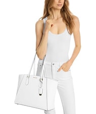 MICHAEL KORS TARYN Leather shoulder shopping bag white - Women&rsquo;s Bags - 2