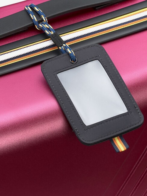 EUDOXIEUR LOGO Medium trolley, with K-Way monogram red dk - Rigid Trolley Cases
