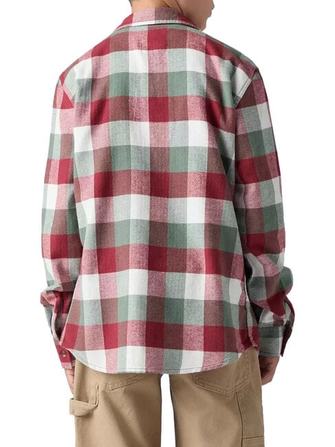 BUFFALO Long-sleeved flannel shirt red pear - children's shirts