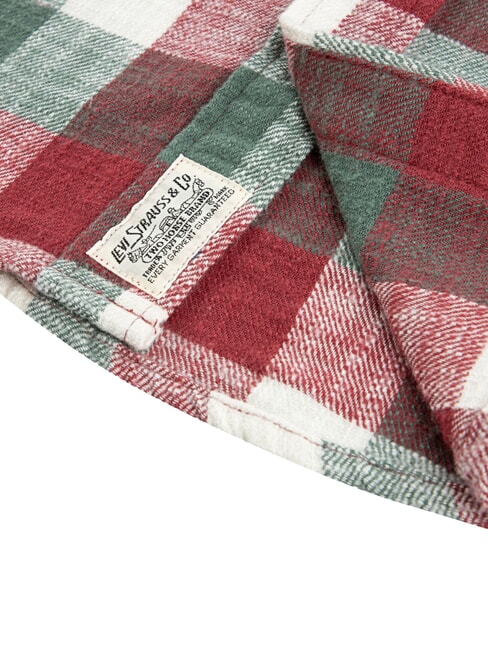 BUFFALO Long-sleeved flannel shirt red pear - children's shirts