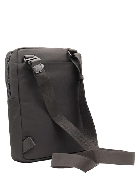 P16 Mixed leather bag, iPad holder CHEVRON / BLACK - Over-the-shoulder Bags for Men