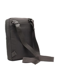 PIQUADRO P16 Mixed leather bag, iPad holder CHEVRON / BLACK - Over-the-shoulder Bags for Men - 4