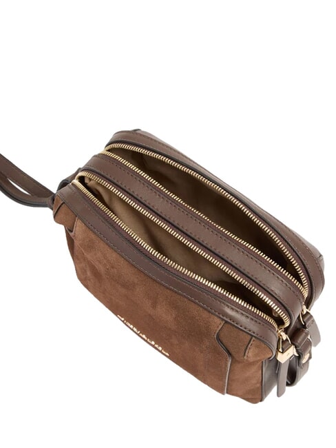 CIRCLE shoulder bag dark walnut suede - Women&rsquo;s Bags