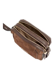 PIQUADRO CIRCLE shoulder bag dark walnut suede - Women&rsquo;s Bags - 4