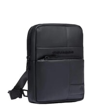PIQUADRO WOLLEM Rubberized fabric bag Black - Over-the-shoulder Bags for Men - 2