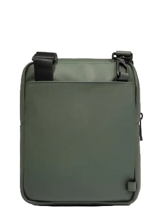 WOLLEM Rubberized fabric bag GREEN - Over-the-shoulder Bags for Men