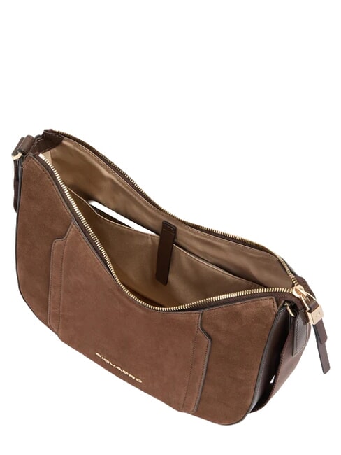 CIRCLE Shoulder bag, leather dark walnut suede - Women&rsquo;s Bags