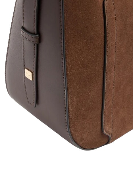 CIRCLE Shoulder bag, leather dark walnut suede - Women&rsquo;s Bags