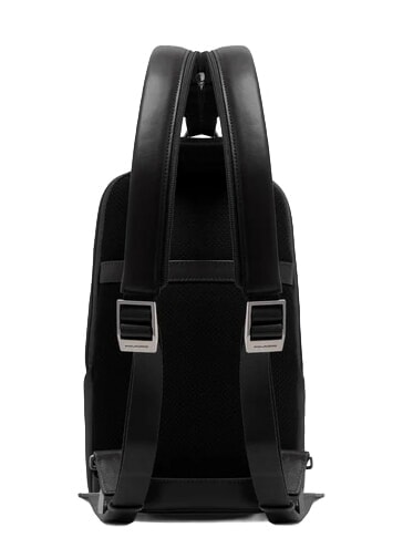 VICTOR Leather One-Shoulder Backpack Black - Laptop backpacks