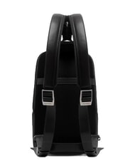 PIQUADRO VICTOR Leather One-Shoulder Backpack Black - Laptop backpacks - 3