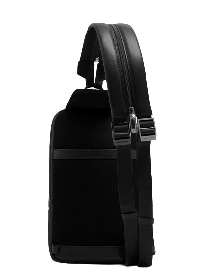 VICTOR Leather One-Shoulder Backpack Black - Laptop backpacks