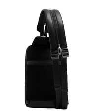 PIQUADRO VICTOR Leather One-Shoulder Backpack Black - Laptop backpacks - 4